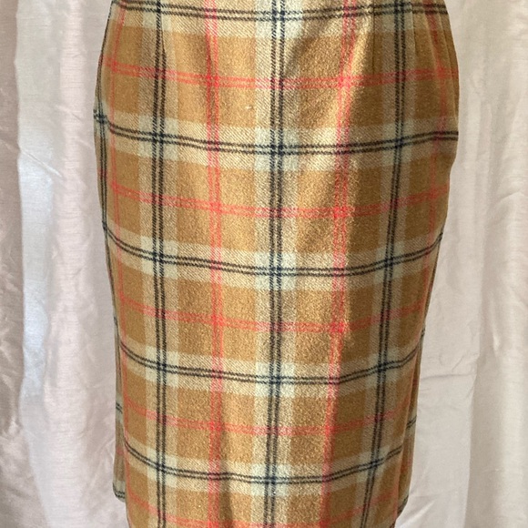 Vintage, Union label, plaid wool skirt-xs - Picture 1 of 8